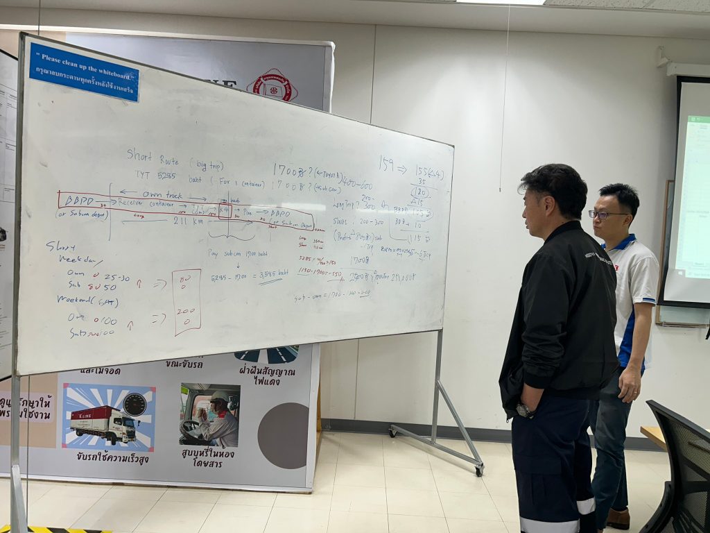 実際の車両オペレーション計画に基づき実需を分析しての車両整備計画策定